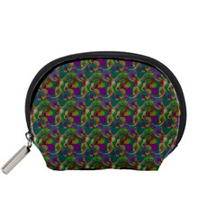 Pattern Abstract Paisley Swirls Accessory Pouches (small)  by Simbadda