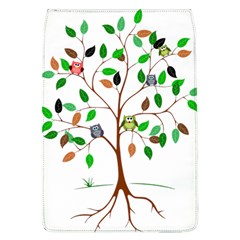 Tree Root Leaves Owls Green Brown Flap Covers (l)  by Simbadda