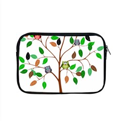 Tree Root Leaves Owls Green Brown Apple Macbook Pro 15  Zipper Case