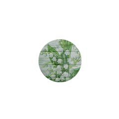 On Wood May Lily Of The Valley 1  Mini Buttons by Simbadda