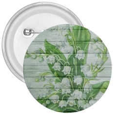 On Wood May Lily Of The Valley 3  Buttons by Simbadda