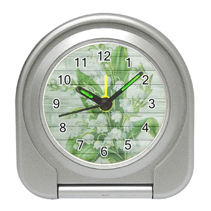 On Wood May Lily Of The Valley Travel Alarm Clocks