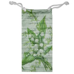 On Wood May Lily Of The Valley Jewelry Bag by Simbadda