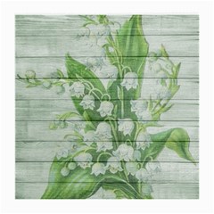 On Wood May Lily Of The Valley Medium Glasses Cloth (2-side) by Simbadda