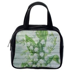 On Wood May Lily Of The Valley Classic Handbags (one Side) by Simbadda