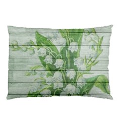 On Wood May Lily Of The Valley Pillow Case (two Sides) by Simbadda