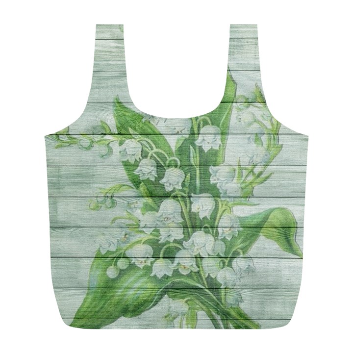 On Wood May Lily Of The Valley Full Print Recycle Bags (L) 