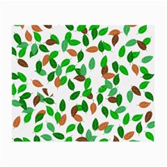 Leaves True Leaves Autumn Green Small Glasses Cloth by Simbadda