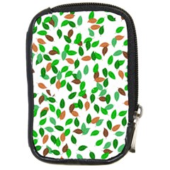 Leaves True Leaves Autumn Green Compact Camera Cases by Simbadda