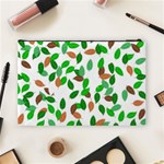 Leaves True Leaves Autumn Green Cosmetic Bag (Large)  Back