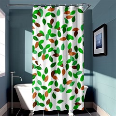 Leaves True Leaves Autumn Green Shower Curtain 36  X 72  (stall) 