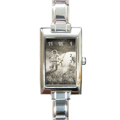 Astronaut Space Travel Space Rectangle Italian Charm Watch by Simbadda