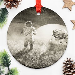 Astronaut Space Travel Space Ornament (round) by Simbadda