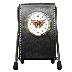 Butterfly Animal Insect Isolated Pen Holder Desk Clocks by Simbadda