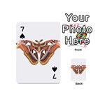 Butterfly Animal Insect Isolated Playing Cards 54 (Mini)  Front - Spade7