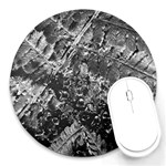 Fern Raindrops Spiderweb Cobweb Round Mousepads Front