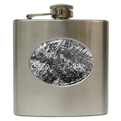 Fern Raindrops Spiderweb Cobweb Hip Flask (6 Oz) by Simbadda