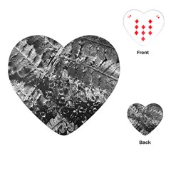 Fern Raindrops Spiderweb Cobweb Playing Cards (heart)  by Simbadda