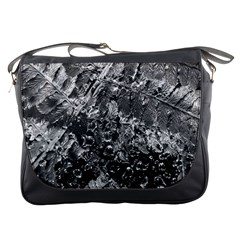 Fern Raindrops Spiderweb Cobweb Messenger Bags by Simbadda