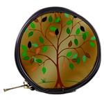 Tree Root Leaves Contour Outlines Mini Makeup Bags Back