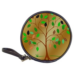 Tree Root Leaves Contour Outlines Classic 20-cd Wallets by Simbadda