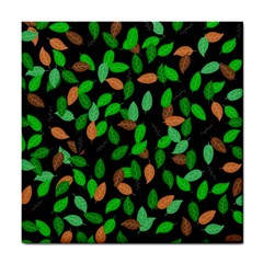 Leaves True Leaves Autumn Green Tile Coasters by Simbadda