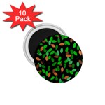 Leaves True Leaves Autumn Green 1.75  Magnets (10 pack)  Front