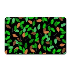 Leaves True Leaves Autumn Green Magnet (rectangular) by Simbadda