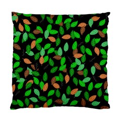 Leaves True Leaves Autumn Green Standard Cushion Case (two Sides) by Simbadda