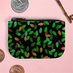 Leaves True Leaves Autumn Green Mini Coin Purses by Simbadda