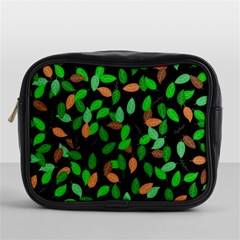 Leaves True Leaves Autumn Green Mini Toiletries Bags by Simbadda