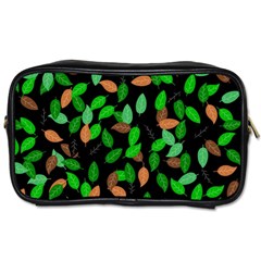 Leaves True Leaves Autumn Green Toiletries Bags 2-side