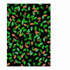 Leaves True Leaves Autumn Green Small Garden Flag (two Sides) by Simbadda