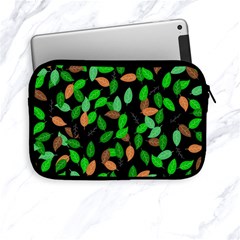 Leaves True Leaves Autumn Green Apple Ipad Mini Zipper Cases by Simbadda