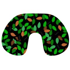 Leaves True Leaves Autumn Green Travel Neck Pillows