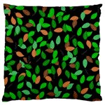 Leaves True Leaves Autumn Green Standard Flano Cushion Case (Two Sides) Front