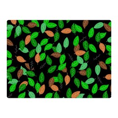 Leaves True Leaves Autumn Green Double Sided Flano Blanket (mini) 