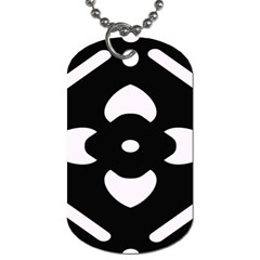 Pattern Background Dog Tag (two Sides)