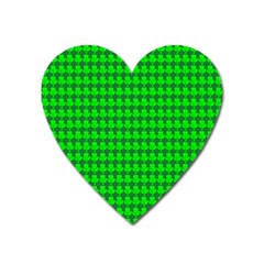 St  Patricks Day Green Heart Magnet by PhotoNOLA