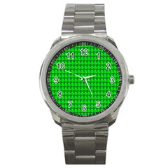 St  Patricks Day Green Sport Metal Watch by PhotoNOLA