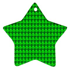 St  Patricks Day Green Star Ornament (two Sides) by PhotoNOLA