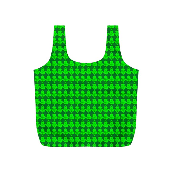 St  Patricks Day Green Full Print Recycle Bags (S) 