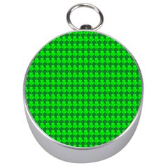 St  Patricks Day Green Silver Compasses by PhotoNOLA