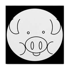 Pig Logo Tile Coasters by Simbadda