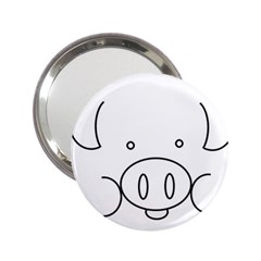 Pig Logo 2 25  Handbag Mirrors by Simbadda