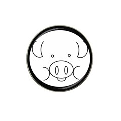 Pig Logo Hat Clip Ball Marker (4 Pack) by Simbadda