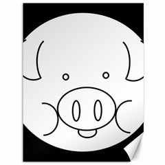 Pig Logo Canvas 36  X 48   by Simbadda