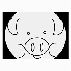 Pig Logo Large Glasses Cloth (2-side) by Simbadda