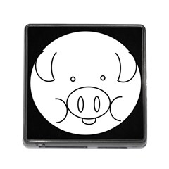 Pig Logo Memory Card Reader (square) by Simbadda