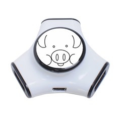 Pig Logo 3-port Usb Hub by Simbadda